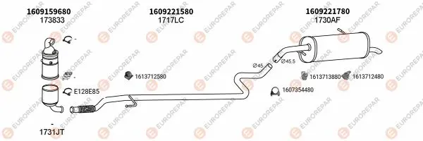 Изпускателна система EUROREPAR           