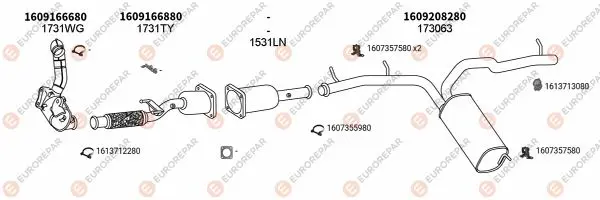 Изпускателна система EUROREPAR           