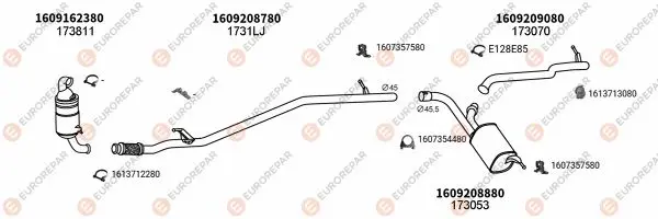 Изпускателна система EUROREPAR           