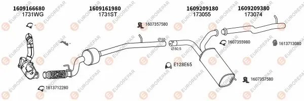 Изпускателна система EUROREPAR           