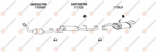 Изпускателна система EUROREPAR           