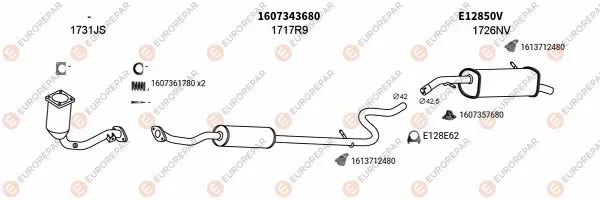 Изпускателна система EUROREPAR           
