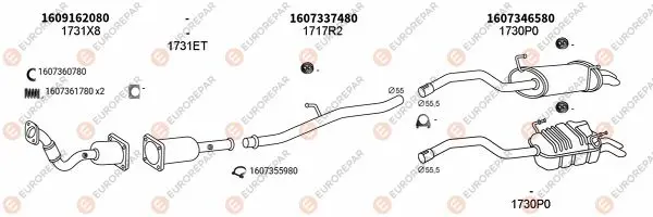 Изпускателна система EUROREPAR           