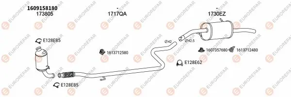 Изпускателна система EUROREPAR           