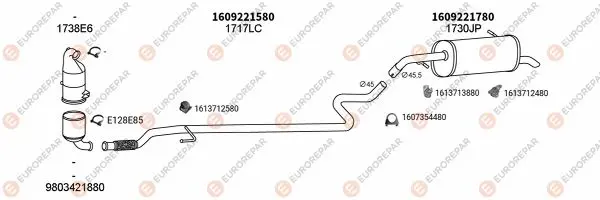 Изпускателна система EUROREPAR           