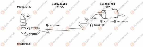Изпускателна система EUROREPAR           
