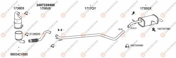 Изпускателна система EUROREPAR           