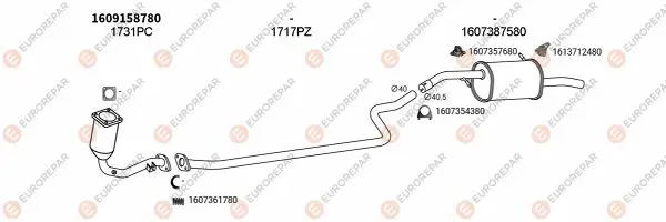 Изпускателна система EUROREPAR           