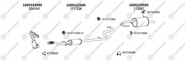 Изпускателна система EUROREPAR           