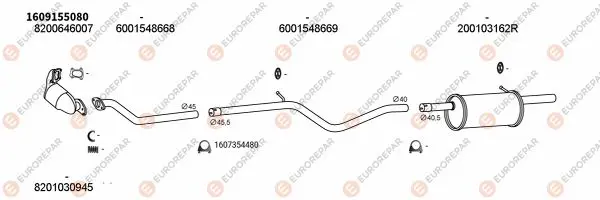 Изпускателна система EUROREPAR           