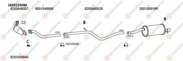 Изпускателна система EUROREPAR           