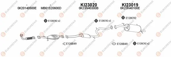 Изпускателна система EUROREPAR           