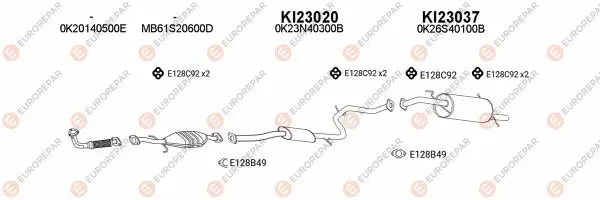 Изпускателна система EUROREPAR           