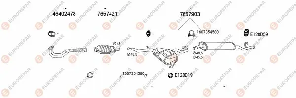 Изпускателна система EUROREPAR           