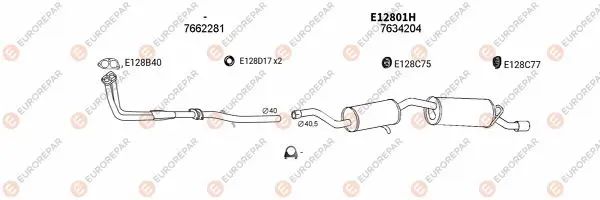 Изпускателна система EUROREPAR           