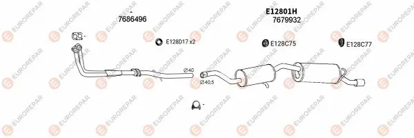 Изпускателна система EUROREPAR           