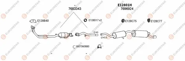 Изпускателна система EUROREPAR           