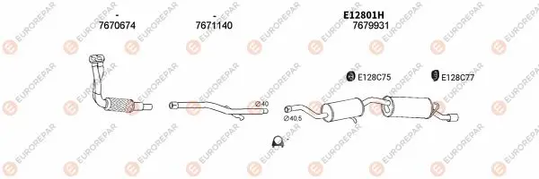 Изпускателна система EUROREPAR           