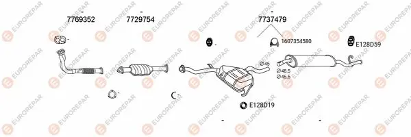 Изпускателна система EUROREPAR           