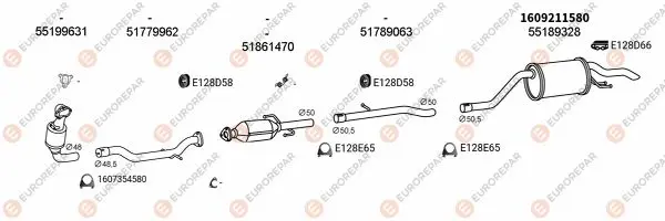 Изпускателна система EUROREPAR           