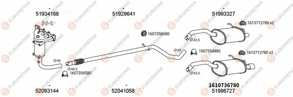 Изпускателна система EUROREPAR           