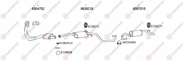 Изпускателна система EUROREPAR           