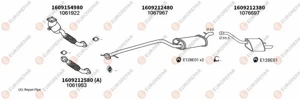 Изпускателна система EUROREPAR           