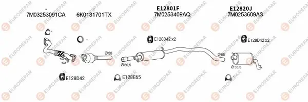Изпускателна система EUROREPAR           