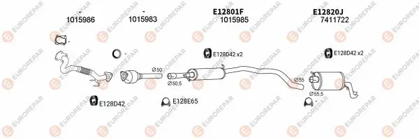 Изпускателна система EUROREPAR           