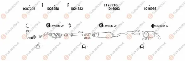 Изпускателна система EUROREPAR           