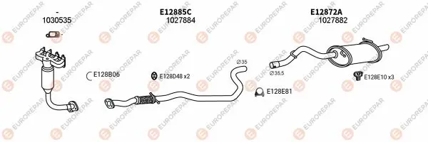 Изпускателна система EUROREPAR           