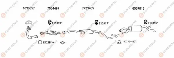 Изпускателна система EUROREPAR           