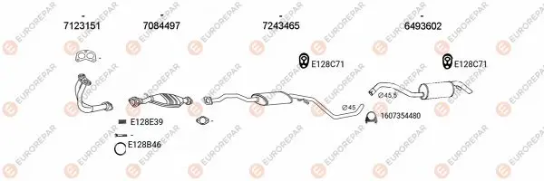 Изпускателна система EUROREPAR           