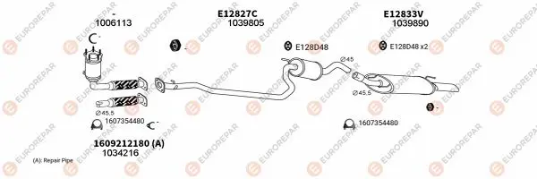 Изпускателна система EUROREPAR           