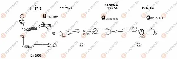 Изпускателна система EUROREPAR           