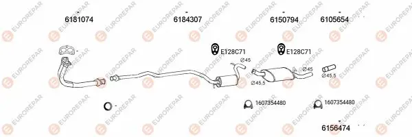 Изпускателна система EUROREPAR           