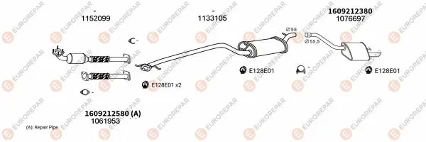Изпускателна система EUROREPAR           