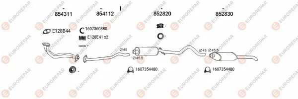 Изпускателна система EUROREPAR           