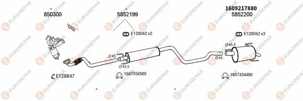 Изпускателна система EUROREPAR           