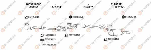 Изпускателна система EUROREPAR           