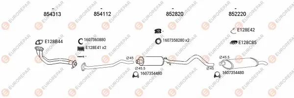 Изпускателна система EUROREPAR           