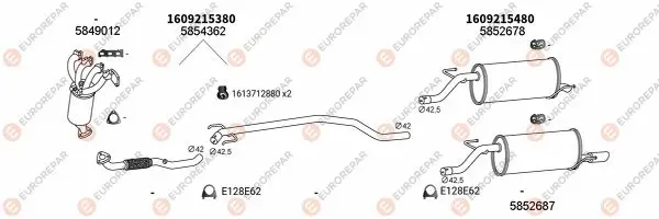 Изпускателна система EUROREPAR           