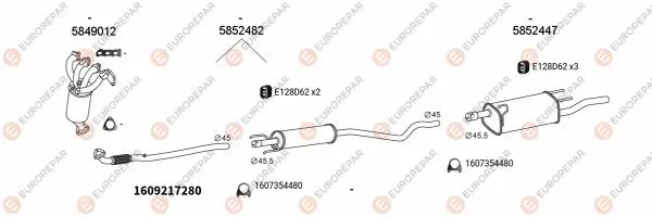 Изпускателна система EUROREPAR           