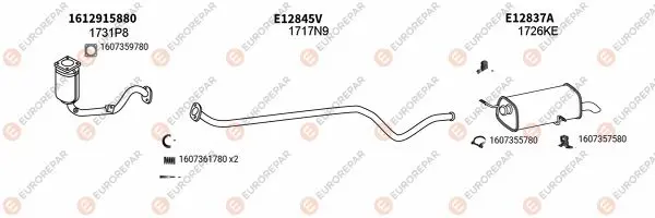 Изпускателна система EUROREPAR           