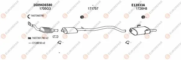Изпускателна система EUROREPAR           