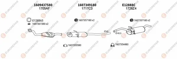 Изпускателна система EUROREPAR           