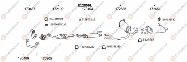 Изпускателна система EUROREPAR           
