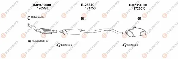 Изпускателна система EUROREPAR           