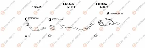 Изпускателна система EUROREPAR           