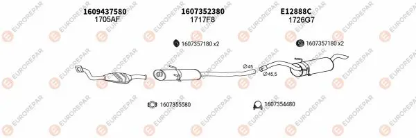 Изпускателна система EUROREPAR           